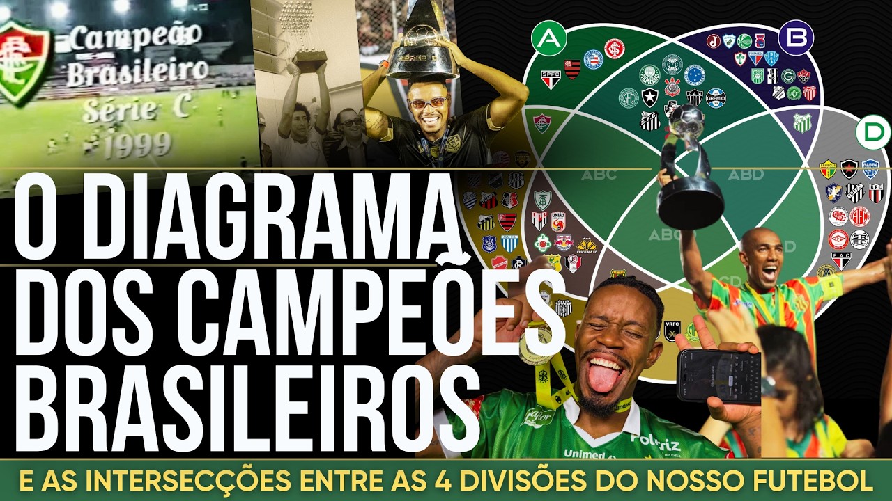 Os 74 campeões brasileiros: Uberlândia muda o mapa e as interseções entre A, B, C e D
