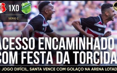 Santa Cruz 1 x 0 Floresta: Tricolor tem acesso encaminhado com festa da torcida na Arena