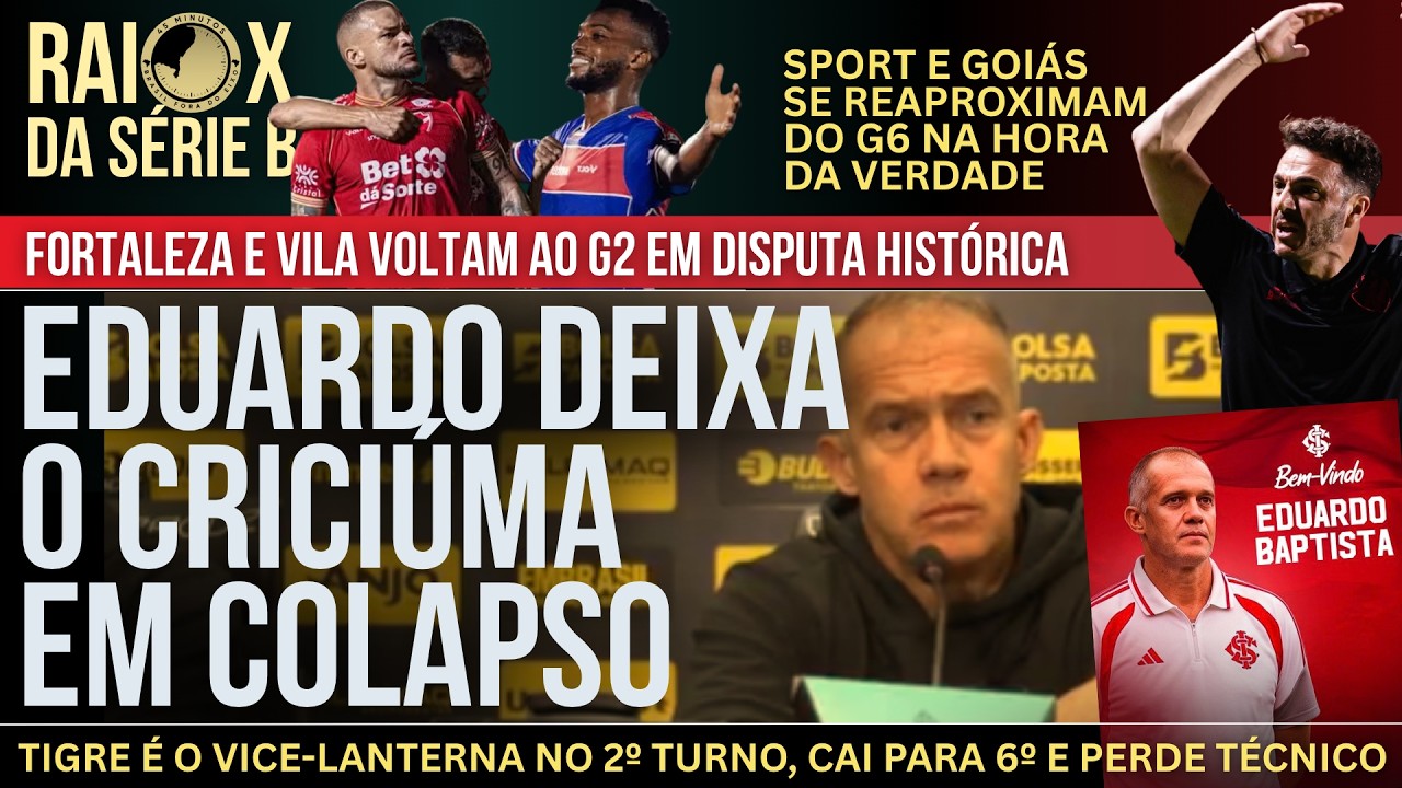 Raio X da Série B: O colapso do Criciúma e o equilíbio histórico. 11 times têm chances reais de G6